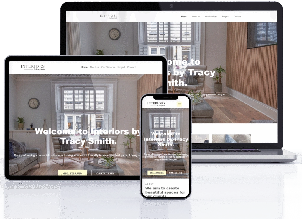 Interior designer portfolio website