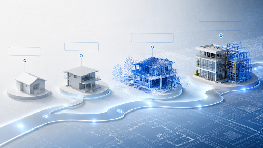 Visual upgrade pathway from simple SketchUp modelling through scan data workflows into advanced BIM coordination