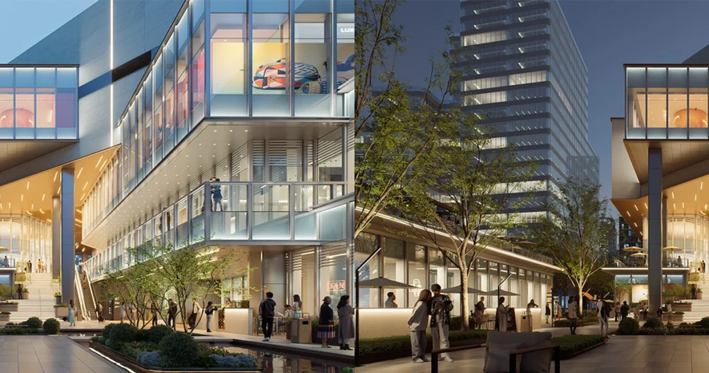 Interactive Presentation showing day and night scene comparison in D5 Render 3.1